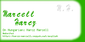 marcell harcz business card